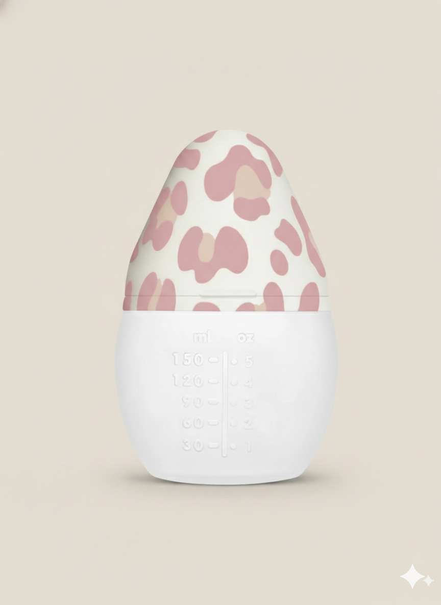 Biberón Anti-Cólicos 150 ml Elhée - 0m+ | LEOPARD PINK