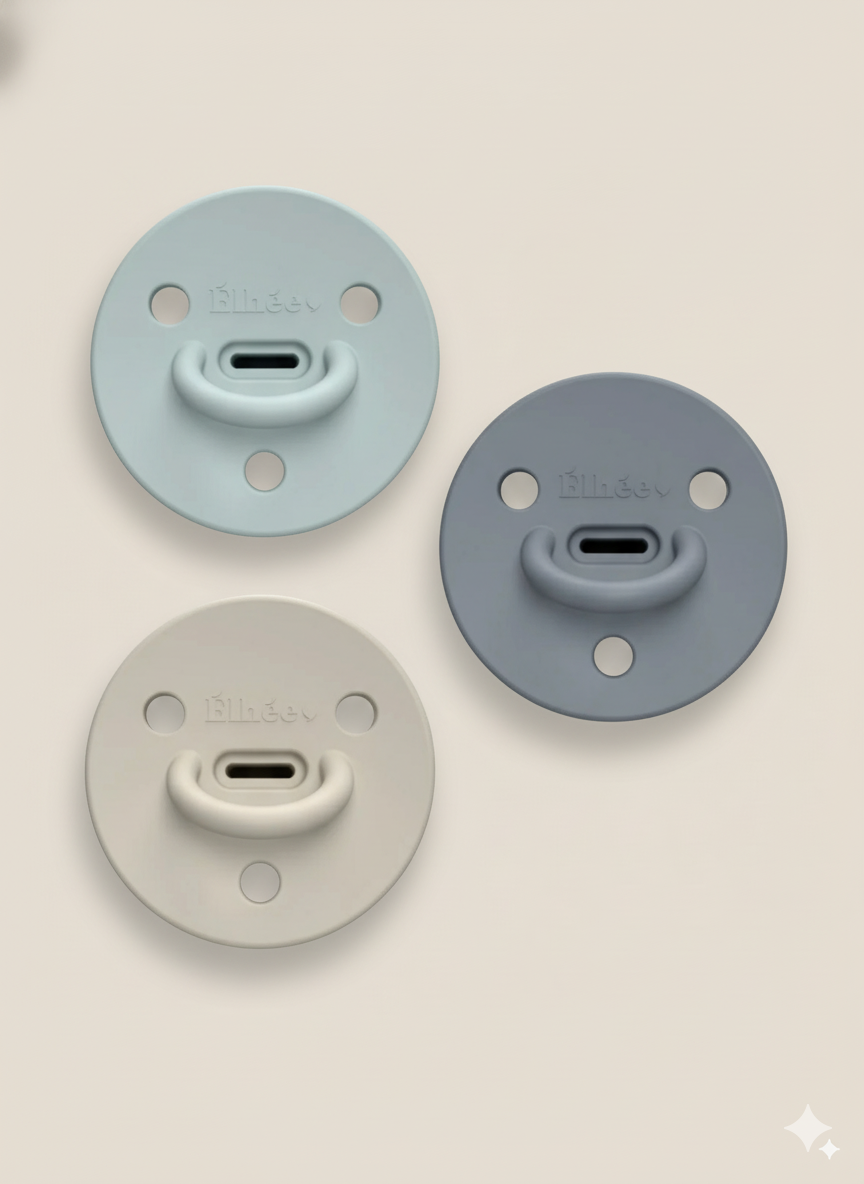 Chupetes Elhée - Juego de 3 blue