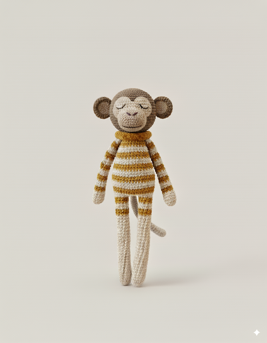 Marcel - peluche crochet