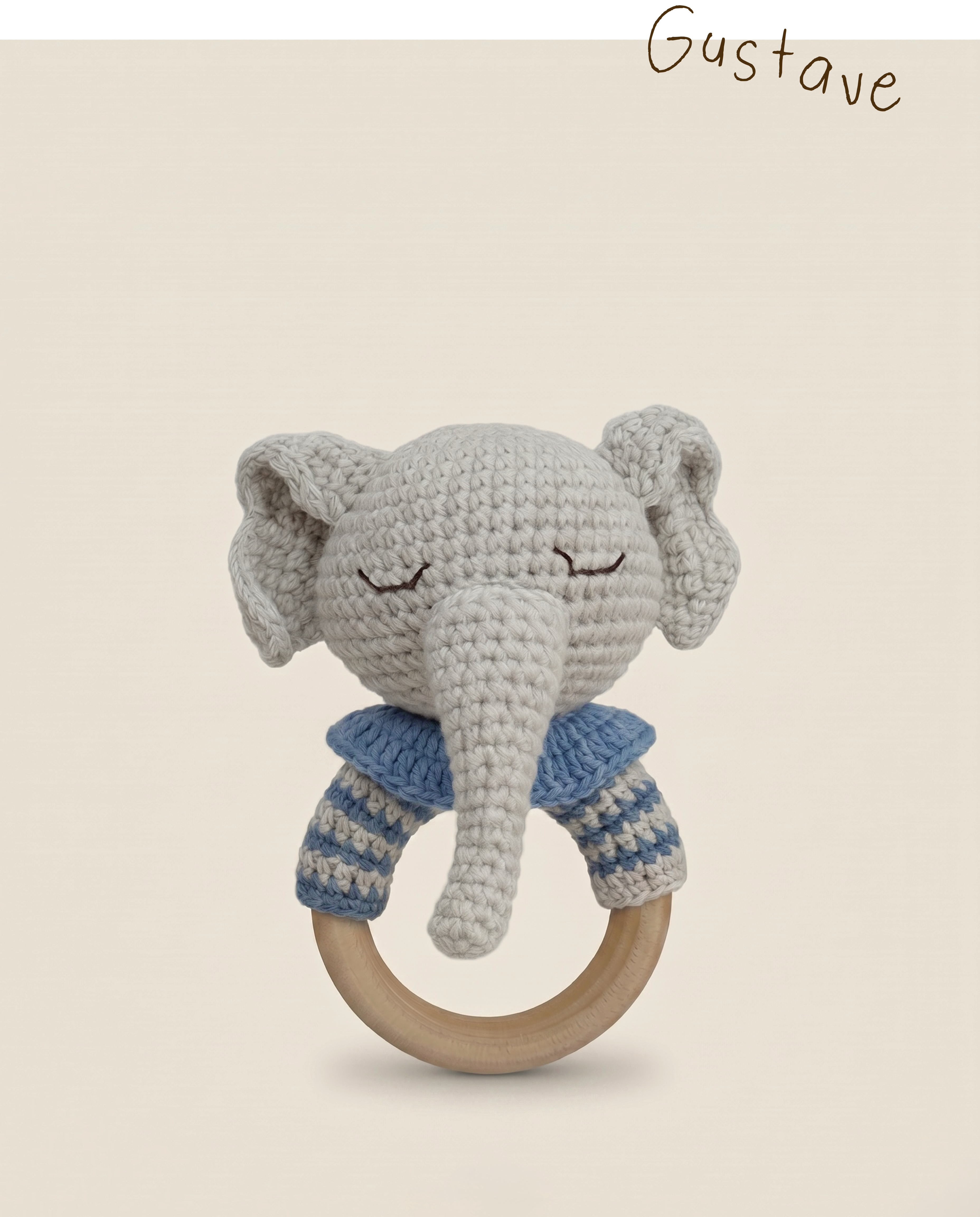 Gustave - sonajero crochet